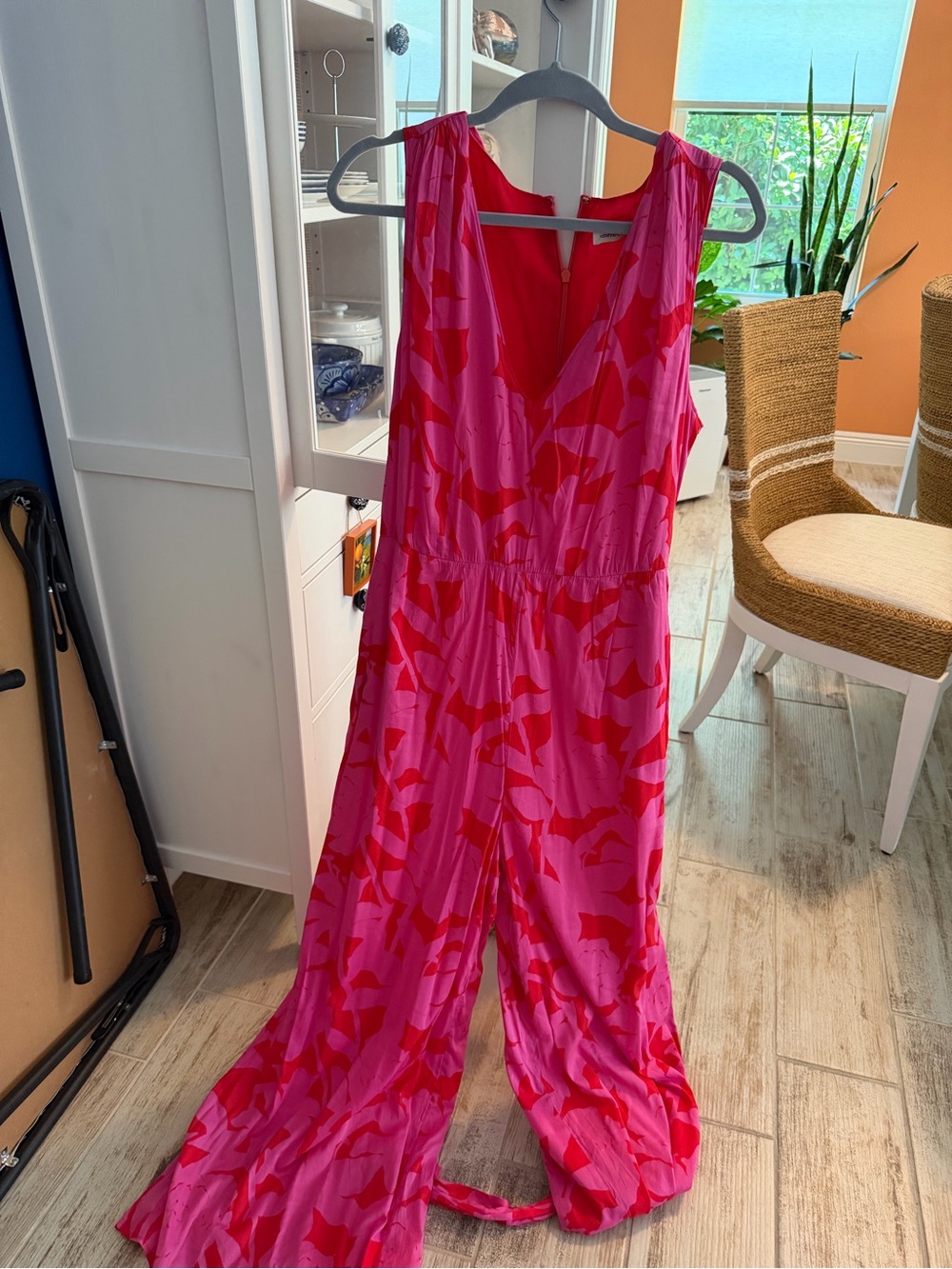 Vineyard Vines Pink and Red Floral Jumpsuit NWT 16